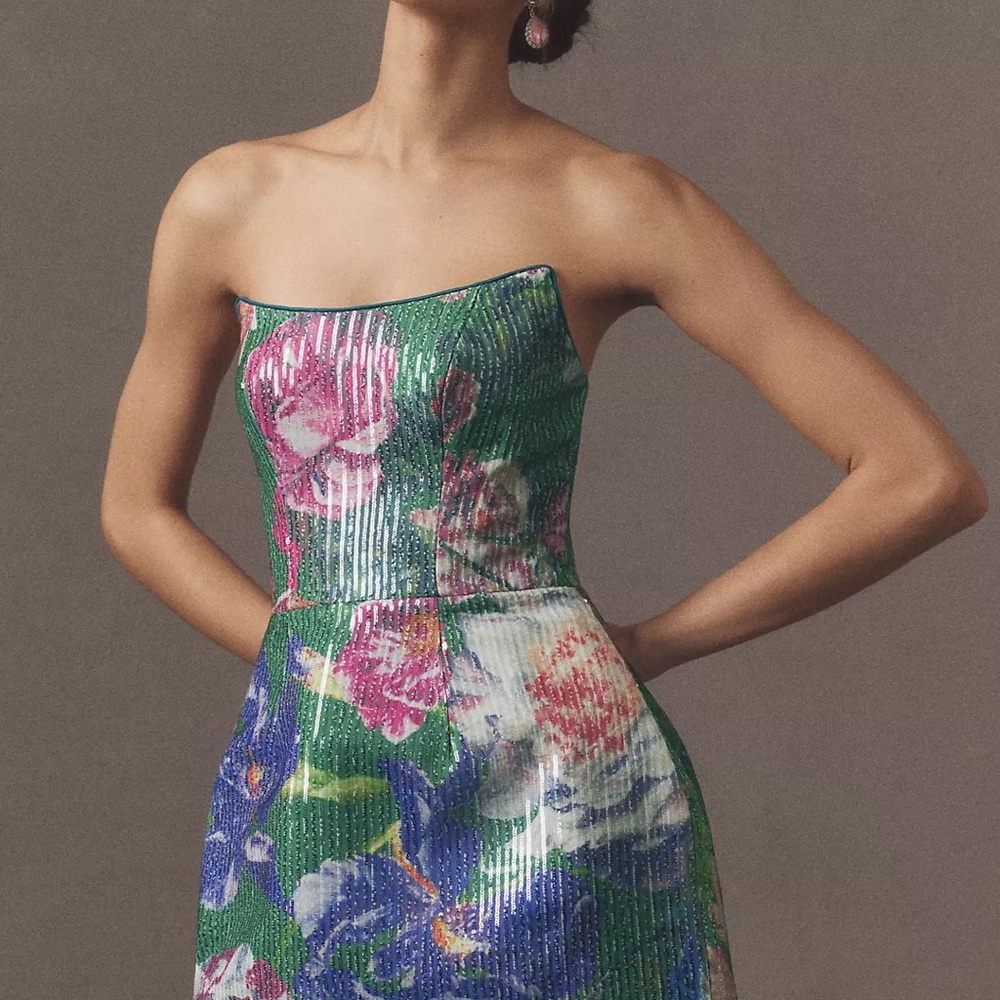 Dress the Population Amity Floral Sequin
Mini Dress